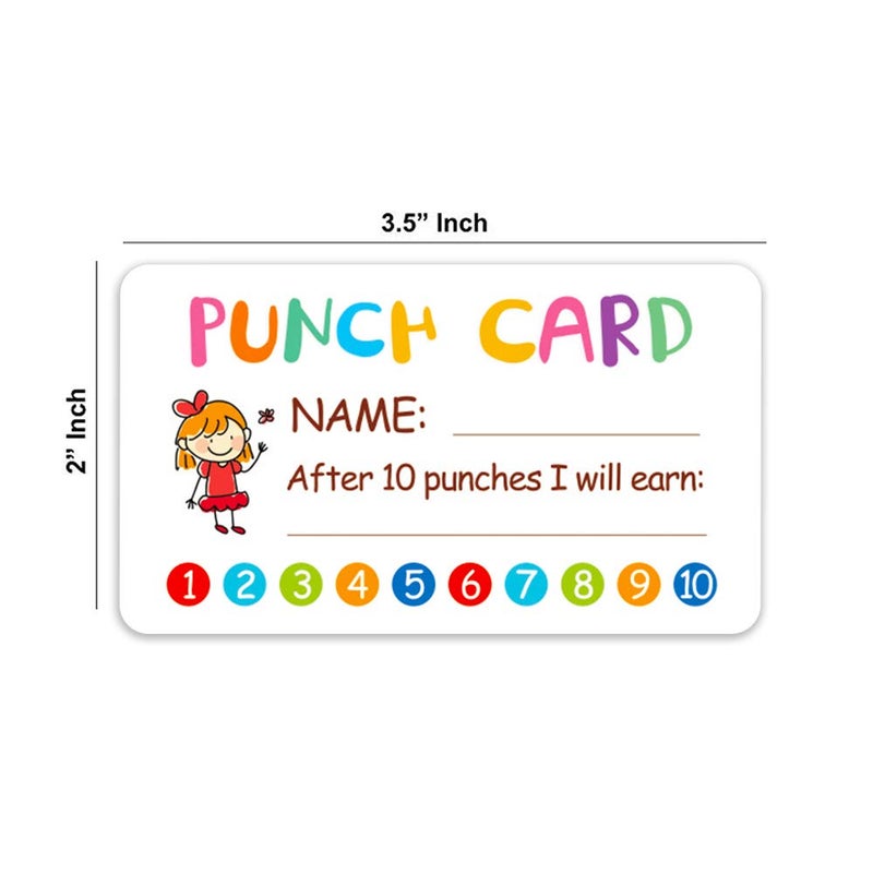 IVON Punch Card  100pcs Reward Incentive Card for Teacher  Behavior Chart for Kids  Homeschool Classroom Supplies for Motivation - Image 3
